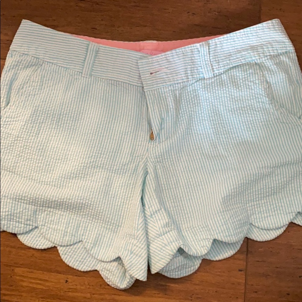 Seersucker Buttercup shorts